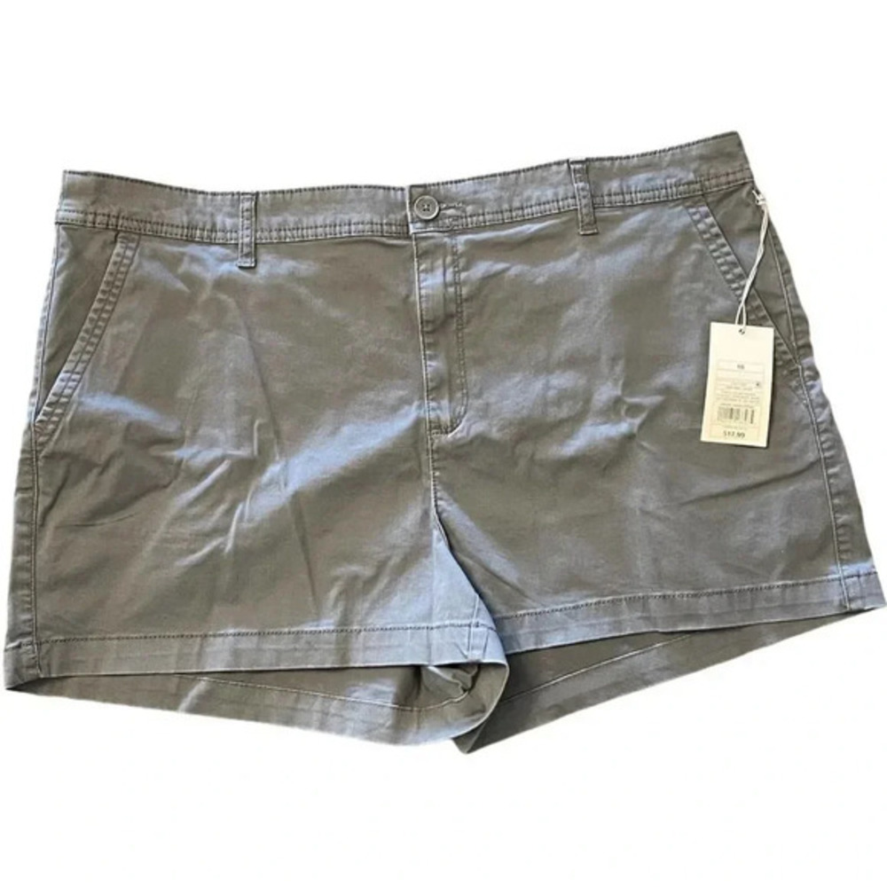 A NEW DAY Womens Charcoal Gray Shorts Size 18 NWT